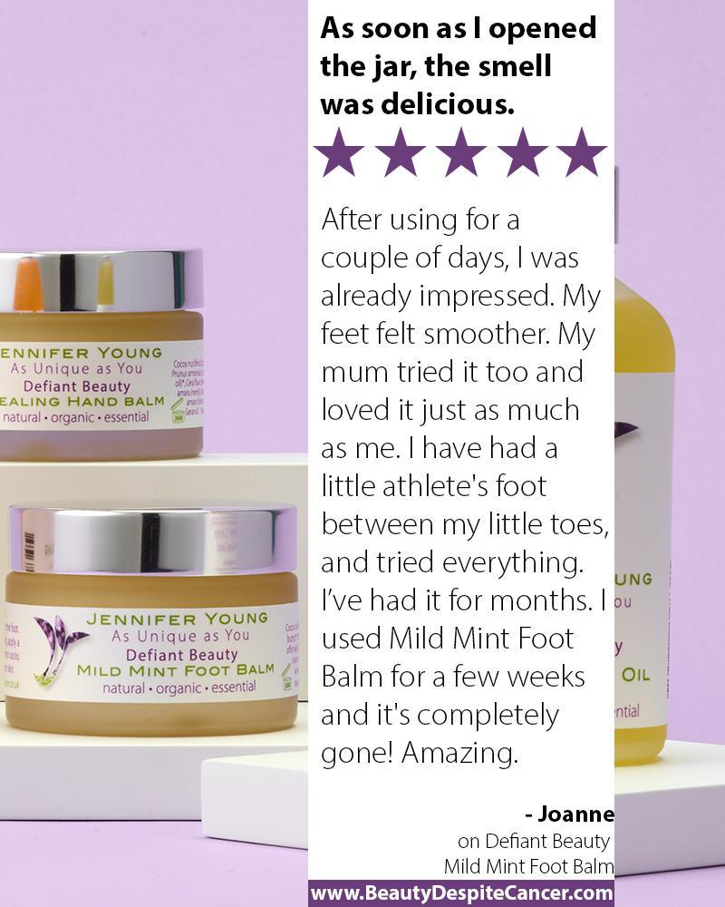 Defiant Beauty Mild Mint Foot Balm - Jennifer Young